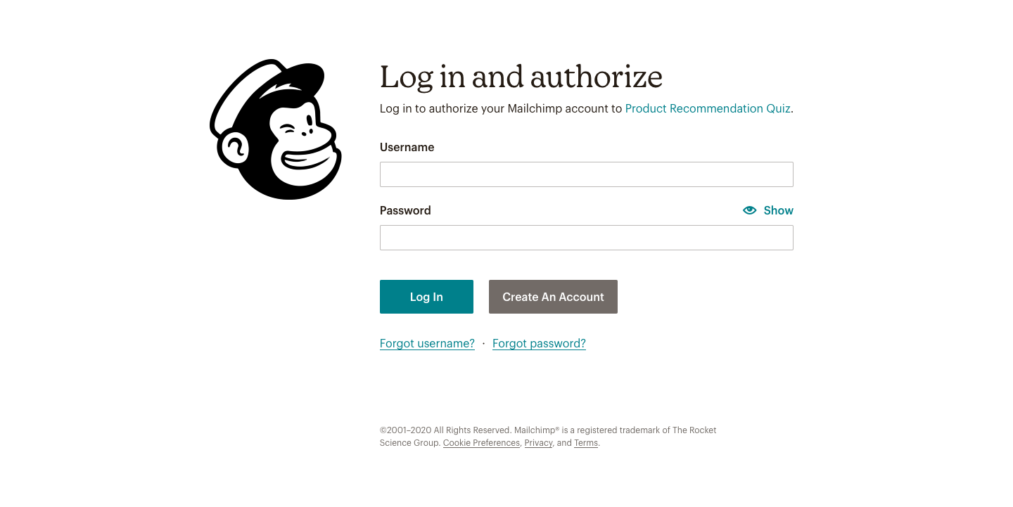 how to send leads to mailchimp authorize1